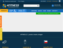 Tablet Screenshot of 4fitness.cz